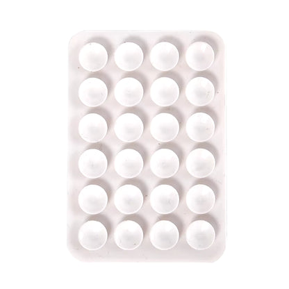 Double Side Silicone Suction Pad for Mobile Phone Fixture Suction Cup Backed Adhesive Silicone Rubber Sucker Pad for Fixed Pad